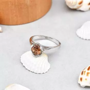 Кольцо из стерлингового серебра 925 пробы с натуральным желтым турмалином, размер 5, подарочное кольцо США 5 US