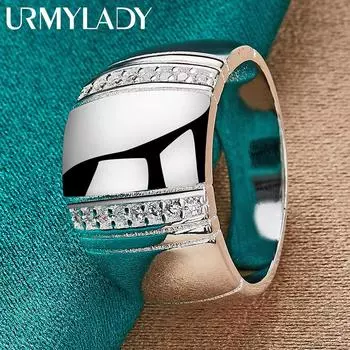 Кольцо из стерлингового серебра 925 пробы 7-10 #, модные украшения MR137 7