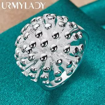 Кольцо из стерлингового серебра 925 пробы с круглым кораллом 5 6 7 8 9 10, модные ювелирные изделия 5