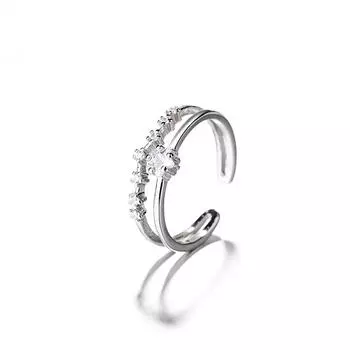 Кольцо из стерлингового серебра 925 пробы с цирконием и звездой, ювелирные изделия для женщин и девочек, подарок на свадьбу, день рождения, модные Anillos Jz088