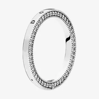 Кольцо из стерлингового серебра 925 пробы, сверкающее фирменное кольцо с кристаллом Cz для женщин, подарок на свадьбу, модные украшения 8