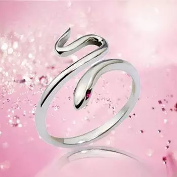 Кольцо из стерлингового серебра 925 пробы, кольцо для пары в форме змеи, женское кольцо на мизинце
