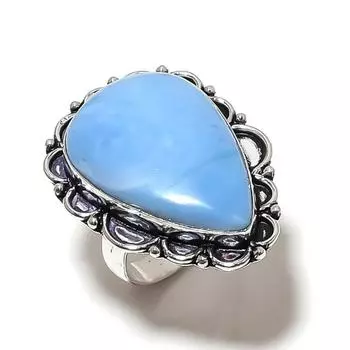 Кольцо из стерлингового серебра 925 пробы с натуральным опалом Owhyee, размер 9, E0G47 ручной работы