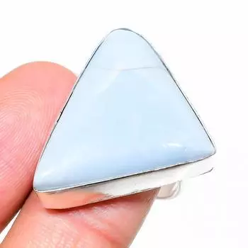 Кольцо из стерлингового серебра 925 пробы с натуральным опалом Owhyee ручной работы, размер 8,5 Z0t89