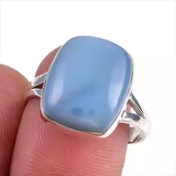 Кольцо из стерлингового серебра 925 пробы с натуральным опалом Овайхи S.8.5 p4Y26