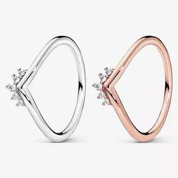 Кольцо из стерлингового серебра 925 пробы, розовое золото, дуговое кольцо для женщин, подарок на свадьбу, модные украшения 7