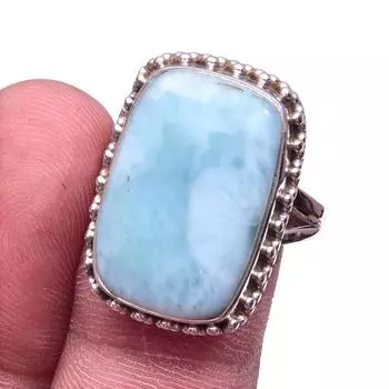 Кольцо из стерлингового серебра 925 пробы с драгоценным камнем Natural Republic Larimar S.9 t1I40