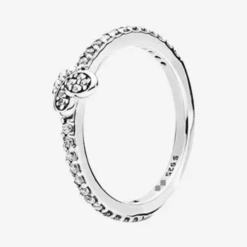 Кольцо из стерлингового серебра 925 пробы с изображением бабочки из серебра с кристаллами для женщин, свадебный подарок, модные ювелирные изделия 8