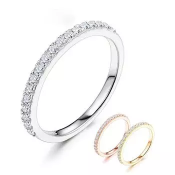 Кольцо из стерлингового серебра 925 пробы с бриллиантами круглой формы отличной огранки, всего 0,27 карата, кольцо с муассанитом для девочек, коктейльные украшения 5