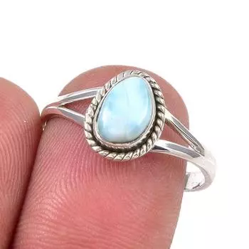 Кольцо из стерлингового серебра 925 пробы Natural Republic с драгоценным камнем ручной работы S.8.5 R6G71