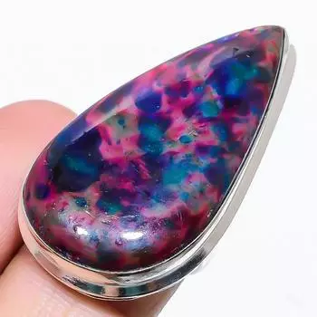 Кольцо из стерлингового серебра 925 пробы с драгоценными камнями из лабрадорита, размер 6,5 p3i59