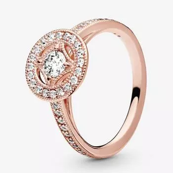 Кольцо из стерлингового серебра 925 пробы, розовое золото, ретро с кристаллом Cz, кольцо для женщин, подарок на свадьбу, модные украшения 6