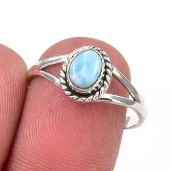 Кольцо из стерлингового серебра 925 пробы Natural Republic с драгоценным камнем ручной работы S.7.5 L3G62