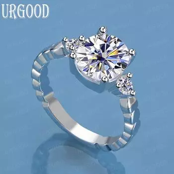 Кольцо из стерлингового серебра 925 пробы с цирконом AAA, модные свадебные украшения 6#