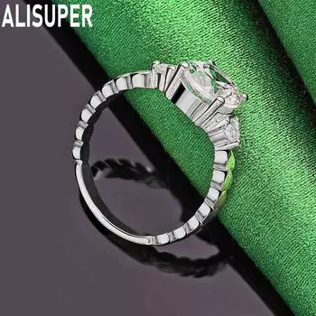 Кольцо из стерлингового серебра 925 пробы с цирконом AAA, модное свадебное украшение с шармом 6#