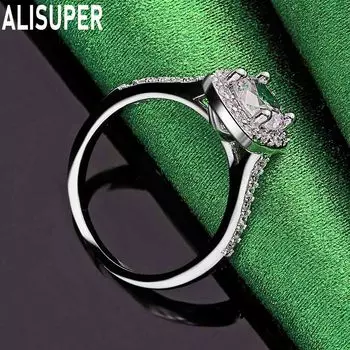 Кольцо из стерлингового серебра 925 пробы с цирконием AAA, модное, изящное, свадебное украшение 7#