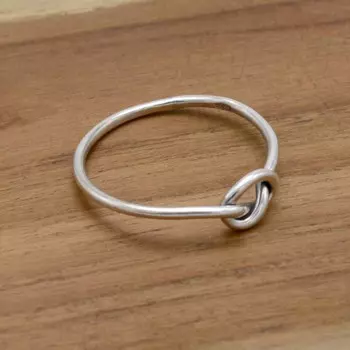 Кольцо из стерлингового серебра 925 пробы, крутая проволока Handamde, женское простое кольцо, ювелирные изделия 4 серебряный
