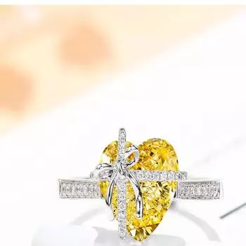 Кольцо из стерлингового серебра 925 пробы с миниатюрным сердечком, розовое, желтое, с цирконом, женское ювелирное изделие на день рождения, подарок для женщин, оптовая продажа Resizable розовый