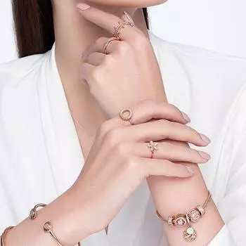 Кольцо из трех полос стерлингового серебра 925 пробы с узором в виде змеиной цепи для женщин, ювелирные украшения, свадебные украшения, подарок 8