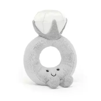 Кольцо Jellycat Amuseables Diamond Ring Plush 8 - Обручальное кольцо, мягкая игрушка - Подарок на помолвку и свадьбу