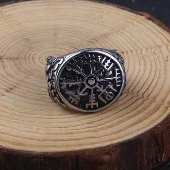 Кольцо-компас Viking Vegvsir для мужчин и женщин vegvisir ring