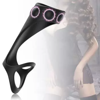 Кольцо крайней плоти, эргономичное, простое в использовании, гладкая поверхность, универсальный фаллоимитатор для задержки эякуляции, двойное кольцо для взрослых мужчин