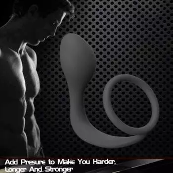 Кольцо крайней плоти Идеально подходит Максимальный комфорт Черный Удобный Анальный Заглушка Дилдо Задержка для Ванной