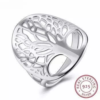 Кольцо Lekani «Древо жизни», классические аксессуары, кольца из стерлингового серебра 925 пробы, ювелирные изделия Anillos для женщин, новые подарки на день матери 8