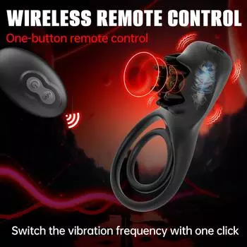 Кольцо Lock Essence для мужчин и пар, вибратор с задержкой, дистанционное управление, силиконовое кольцо, секс-игрушки remote control
