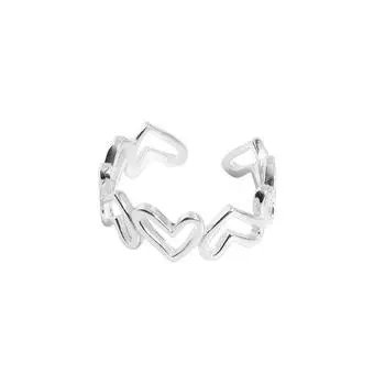Кольцо Love Hollow Ring с нерегулярным отверстием в форме сердца, невыцветающее, женская мода, пригородный транспорт, ювелирные изделия из интернет-магазина opening adjustable
