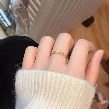 Кольцо Love Ring Full Circle Light Luxury Niche 22 Love Rings Open Whole Heartedly Wedding Ring