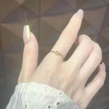 Кольцо Love Ring женское простое темпераментное цирконовое открывающееся регулируемое кольцо