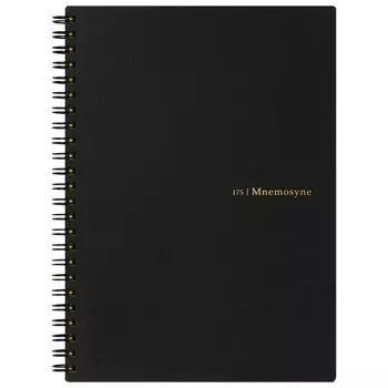 Кольцо Maruman Note Neemocine 20th Anniversary Note 8 мм в линейку A5 черного цвета N175 чёрный