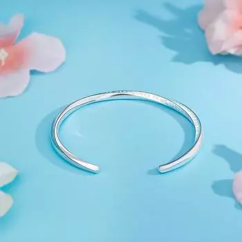 Кольцо Mobius с надписью, женский браслет, простой ретро, корейская версия, английские буквы, сплошной браслет, ювелирные изделия для молодежи