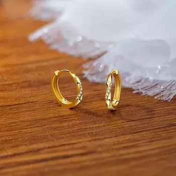 Кольцо Mobius с пряжкой из циркона, женские легкие серьги-пряжки класса люкс, французский круглый дизайн