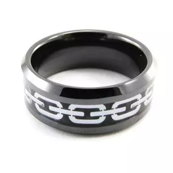 Кольцо мужское Мирный рутениевая сталь