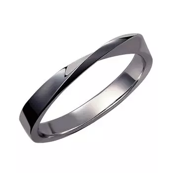 Кольцо мужское Twist Silver 925 пробы, размер 19 [Lala Christie], дизайн, [BLACK Label] r14050-b-19