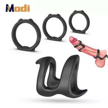 Кольцо на член для мужчин, кольцо для пениса с задержкой эякуляции, секс-игрушки для пар, клетка целомудрия, товары для взрослых, мужская мастурбация, секс-шоп