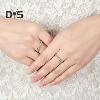 Кольцо на палец с регулируемым открытием, женское и мужское кольцо с полированной поверхностью, несгибающееся, не выцветающее, со стразами, кольцо для пары Womens