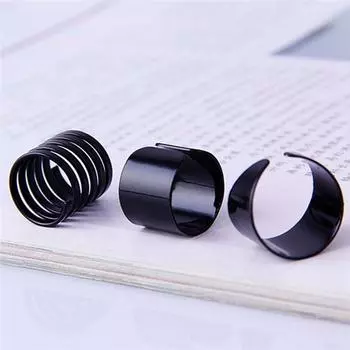 Кольцо на палец женское, простое открытое модное кольцо, набор миди-колец на фалангу, черное