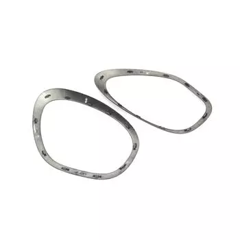 Кольцо накладки на фару, 2 шт., замена для BMW MINI Cooper Countryman 2011-2016 OEM 51139801573; чёрный