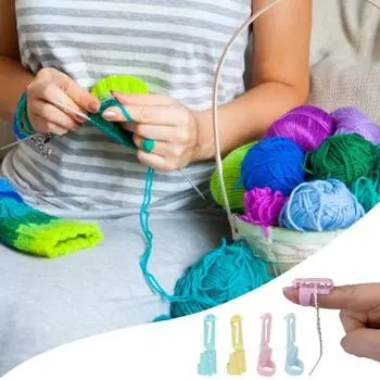 Кольцо-направляющее для пряжи Инструмент для натяжения пряжи для вязания крючком Регулируемое кольцо-направляющее для пряжи A