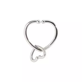 Кольцо Niche Design Love Open Ring женское маленькое модное темпераментное трендовое креативное в форме сердца на указательный палец opening adjustable