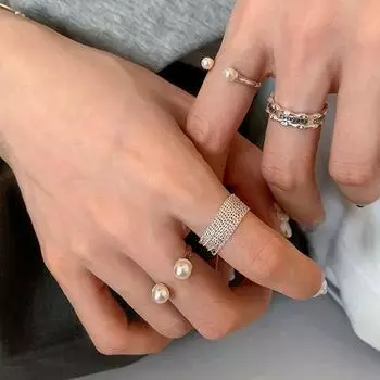 Кольцо Niche High-End Sense с многослойной цепочкой и жемчугом, женское, уникальное, модное, темпераментное, универсальное, для поездок на работу