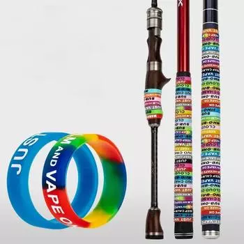 Кольцо О-образное кольцо Защитный чехол для удочки Защитный чехол для удочки из силикагеля Зажим для удочки Чехол для удочки Random color