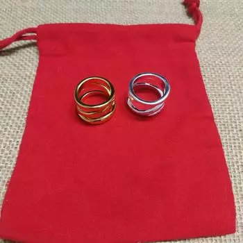 Кольцо-обертка посеребренное ювелирное изделие для девушки подарок Size 6