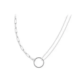 Кольцо Ожерелье Женское Холодный Ветер Модный Универсальный Простой Ошейник-Чокер Цепочка на Ключицу