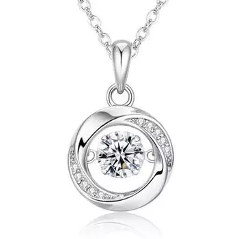 Кольцо Ожерелье Женское Легкое Роскошное Меньшинство Дизайн Чувство Пульсирующее Сердце Доступная Роскошь Модный Дизайн Гибкое Кольцо Ключичная Цепочка