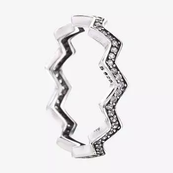 Кольцо Пан из стерлингового серебра 925 пробы, новое блестящее зигзагообразное кольцо для женщин, подарок на свадьбу, модные украшения 8