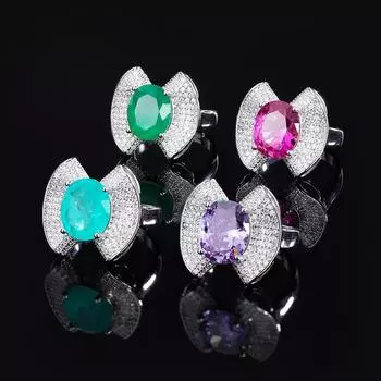 Кольцо Параиба Женское Винтажное Изумрудное Кольцо Неправильного Цвета Сокровище Указательный Палец Кольцо Имитация Аметиста